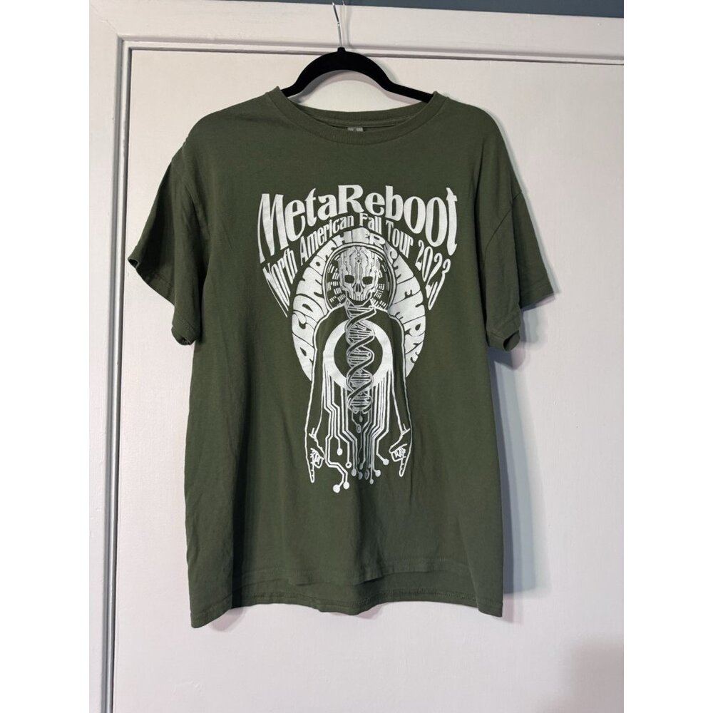 Acid Mothers Temple Metal Reboot  2023 Green  T-Shirt Large Tour Merch